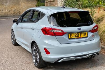 Ford Fiesta long-term rear static happy snap