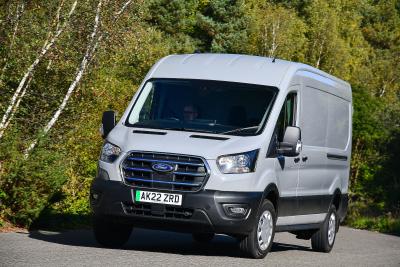 Ford E-Transit 2022 front cornering