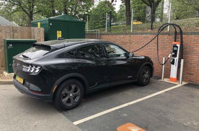 Ford Mustang Mach-E charging at Osprey