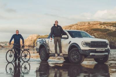 Ford Ranger Raptor on beach
