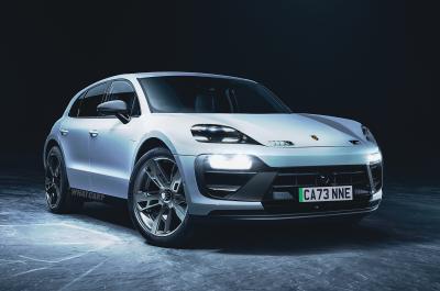 Future Porsche luxury electric SUV render