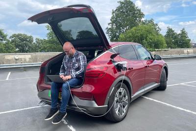 Genesis GV60 vehicle to load charging