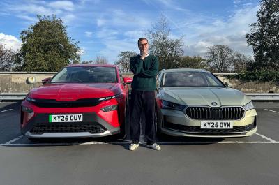 George Hill with Skoda Elroq and Skoda Superb