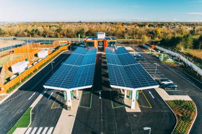 electric car service station