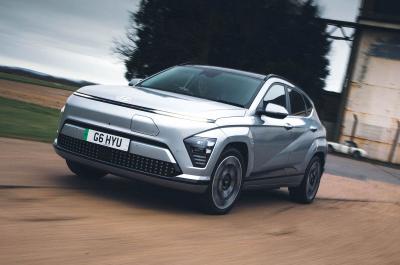 Hyundai Kona Electric front left driving
