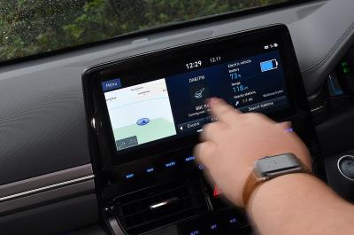 Hyundai Ioniq Electric infotainment touchscreen