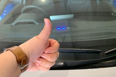 Hyundai Ioniq Electric charging lights