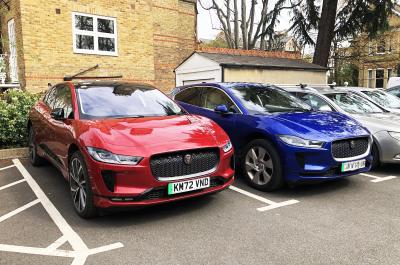 Jaguar I-Pace LT with another I-Pace