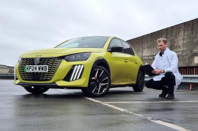 James Tute testing Peugeot E-208