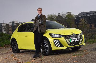 James Tute with Peugeot E-208 GT