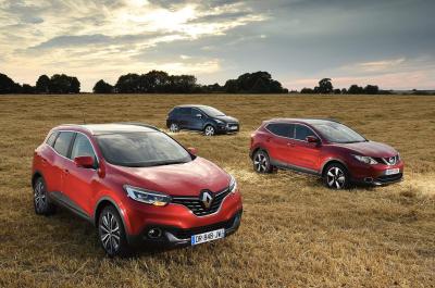 Nissan Qashqai vs Peugeot 3008 vs Renault Kadjar