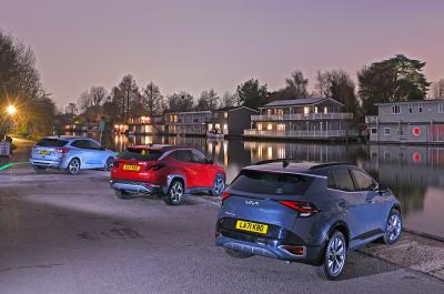 Kia Sportage vs Ford Kuga vs Hyundai Tucson rears