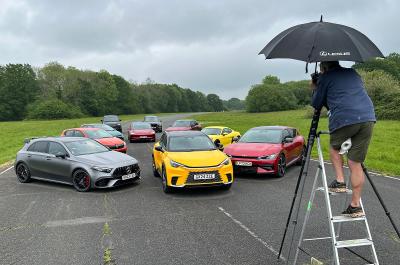 Lexus LBX at What Car? cover shoot