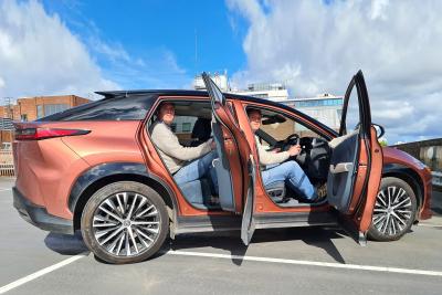 2023 Lexus RZ long-term test front and rear seats