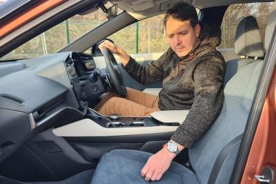 Long Term Lexus RZ caressing passenger seat