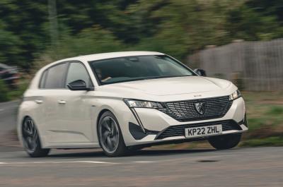 Peugeot 308 on the road