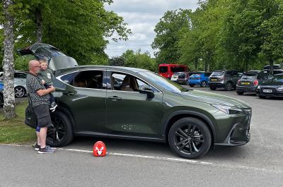 LT Lexus NX450h+ in Center Parcs car park