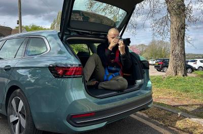 Max in the boot of VW Passat
