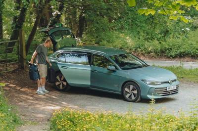 Max loading Volkswagen Passat in Scotland