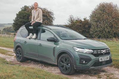 Max with Dacia Jogger long-term test car