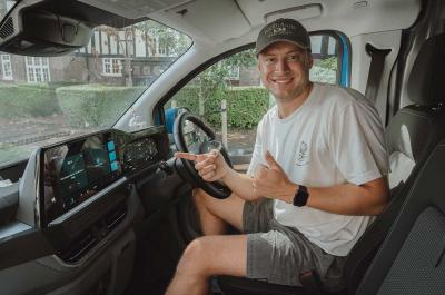 Max with VW Transporter infotainment system