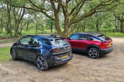 Mazda MX-30 R-EV with BMW i3