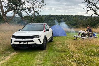 Vauxhall Mokka out camping
