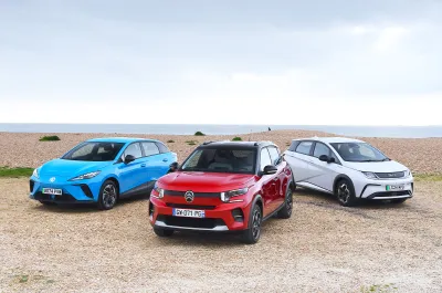 New BYD Dolphin and Citroen e-C3 vs MG 4 fronts