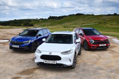 New Honda ZR-V and Renault Austral versus Kia Sportage fronts