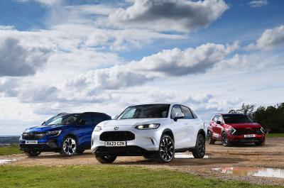 New Honda ZR-V and Renault Austral versus Kia Sportage fronts