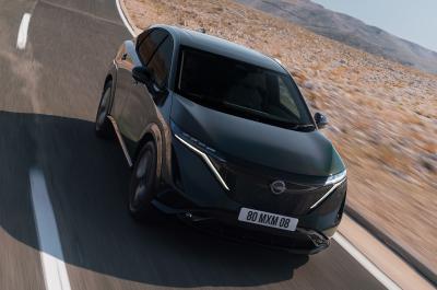 Nissan Ariya front driving