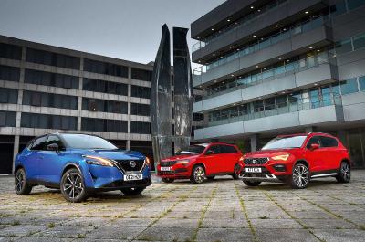 Nissan Qashqai, Seat Ateca and Skoda Karoq