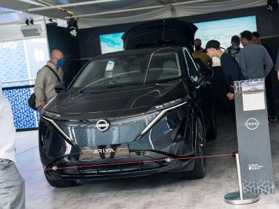 Nissan’s all-new all-electric coupe crossover was on show in the UK for the very first time