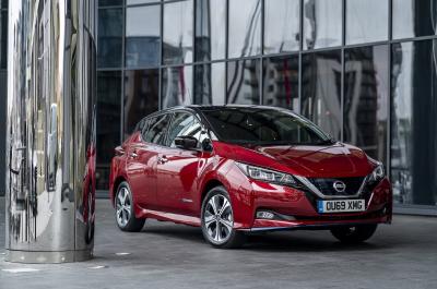Nissan LEAF front three-quarters