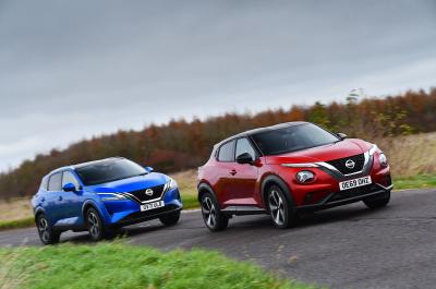 Nissan Juke vs Nissan Qashqai fronts