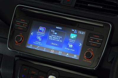 Nissan Leaf infotainment screen