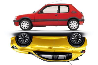 Peugeot 205 and 208