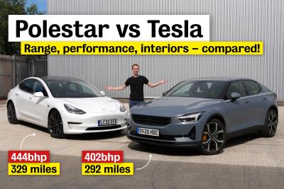Tesla Model 3 and Polestar 2