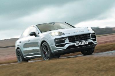 Porsche Cayenne Coupe front driving