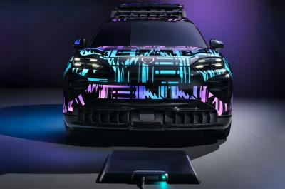 Porsche Cayenne Electric with wireless charging plate