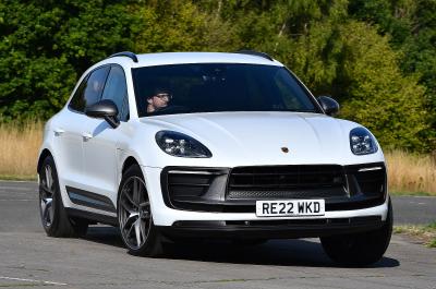 Porsche Macan front cornering