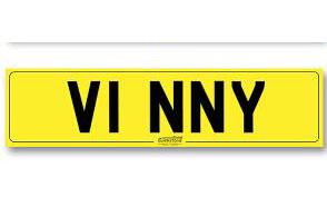 Private number plate
