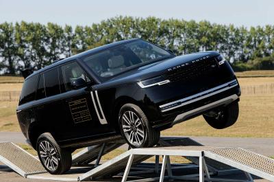 Range Rover Electric prototype driving front