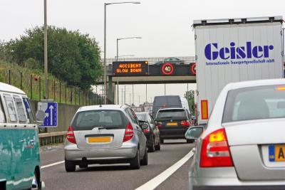 Smart motorway accident traffic