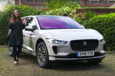 Rebecca Jackson with Jaguar I-Pace