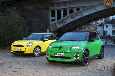Renault 5 vs Mini Cooper fronts