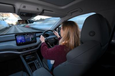 Skoda Enyaq long termer side driving