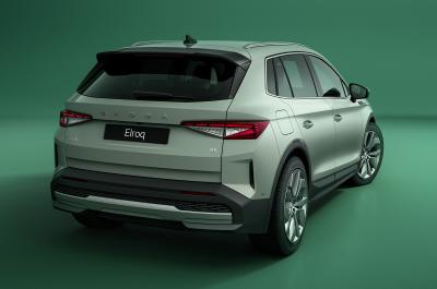 Skoda Elroq rear three-quarters