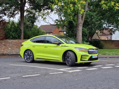 Skoda Enyaq Coupe at junction 1