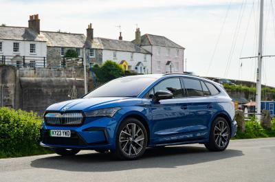 Feel Electric Skoda Enyaq SUV exterior harbour